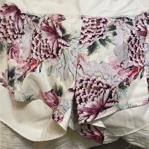 Athleta Floral Short with Pink and Purple Floral Hues